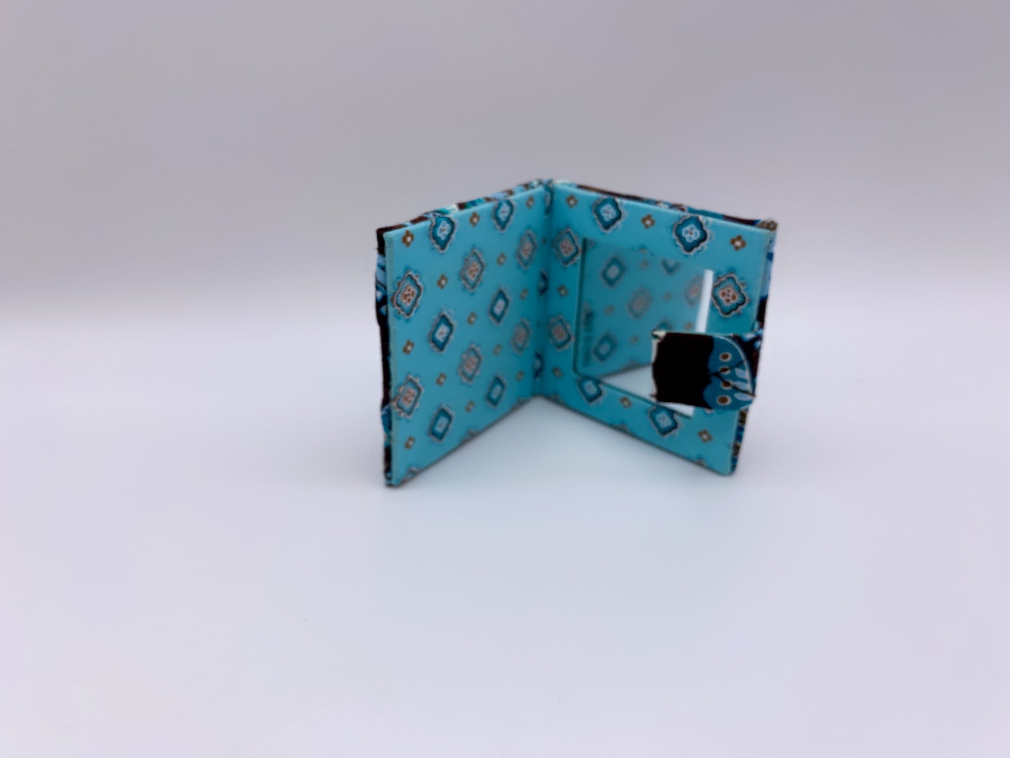 Vera Bradley Rare Small Compact Mirror Two Way Java Blue
