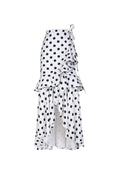 COSTANERA SKIRT IN WHITE POLKA DOTS