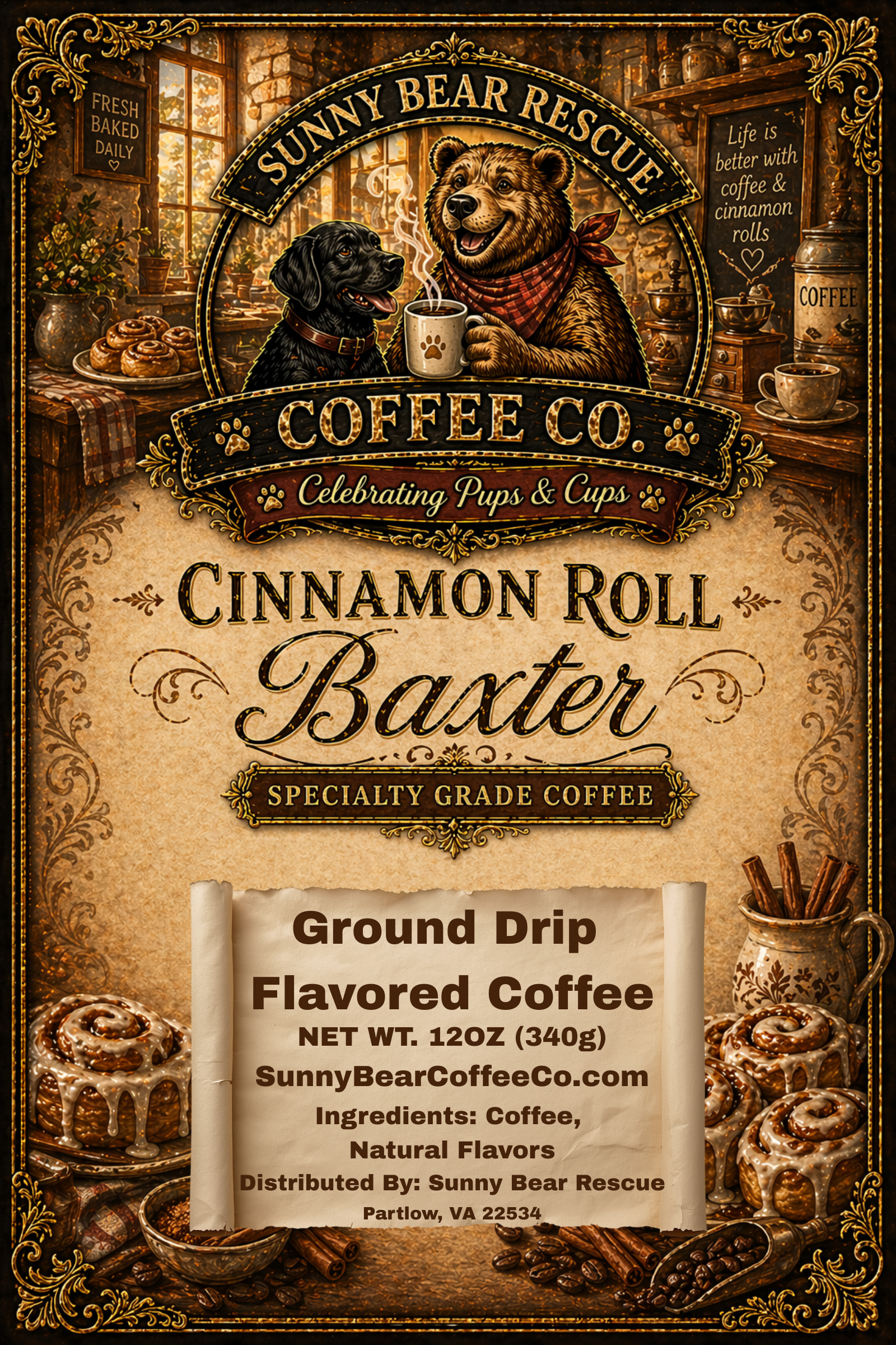 Cinnamon Roll ~ Baxter