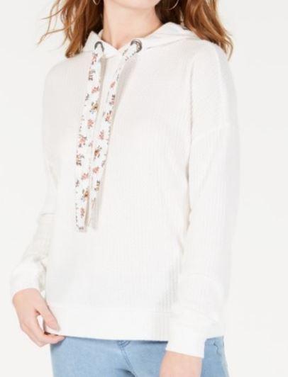 Ultra Flirt Juniors Waffle-Knit Hoodie