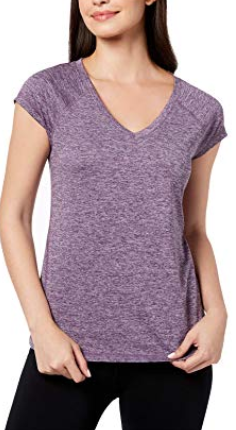Ideology Solid Color Heathered Short Sleeve Athletic T-Shirt, Size XS