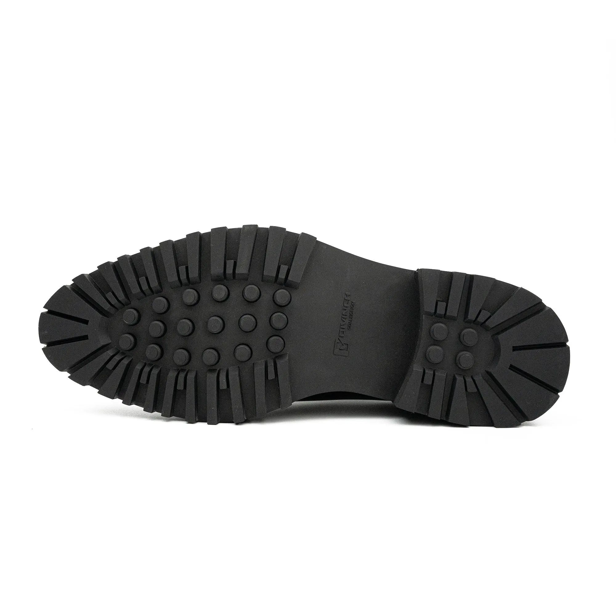 Coffee Double - Monk Chunky Loafers