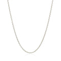 18k White Gold Round Cable Chain (1.50 mm)