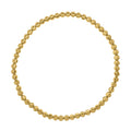 Moon Cut Bead Stretch Bracelet in 14K Yellow Gold (2.90 mm)