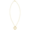 14K Yellow Gold Interlocking Medium Trinity Necklace