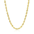 10k Yellow Gold Solid Diamond Cut Rope Chain (4.00 mm)