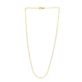 Adjustable Cable Chain in 14k Yellow Gold (0.97 mm)