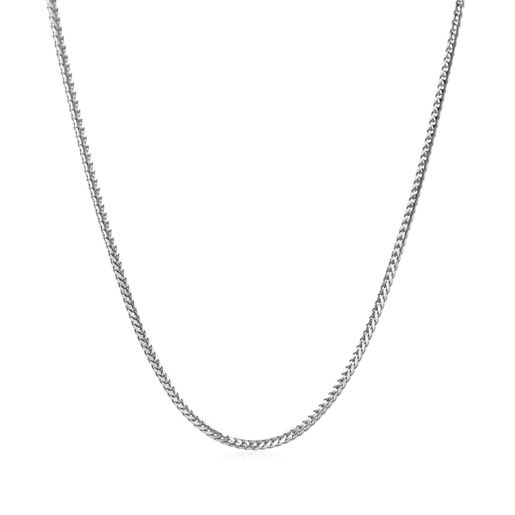 14k White Gold Franco Chain (1.20 mm)