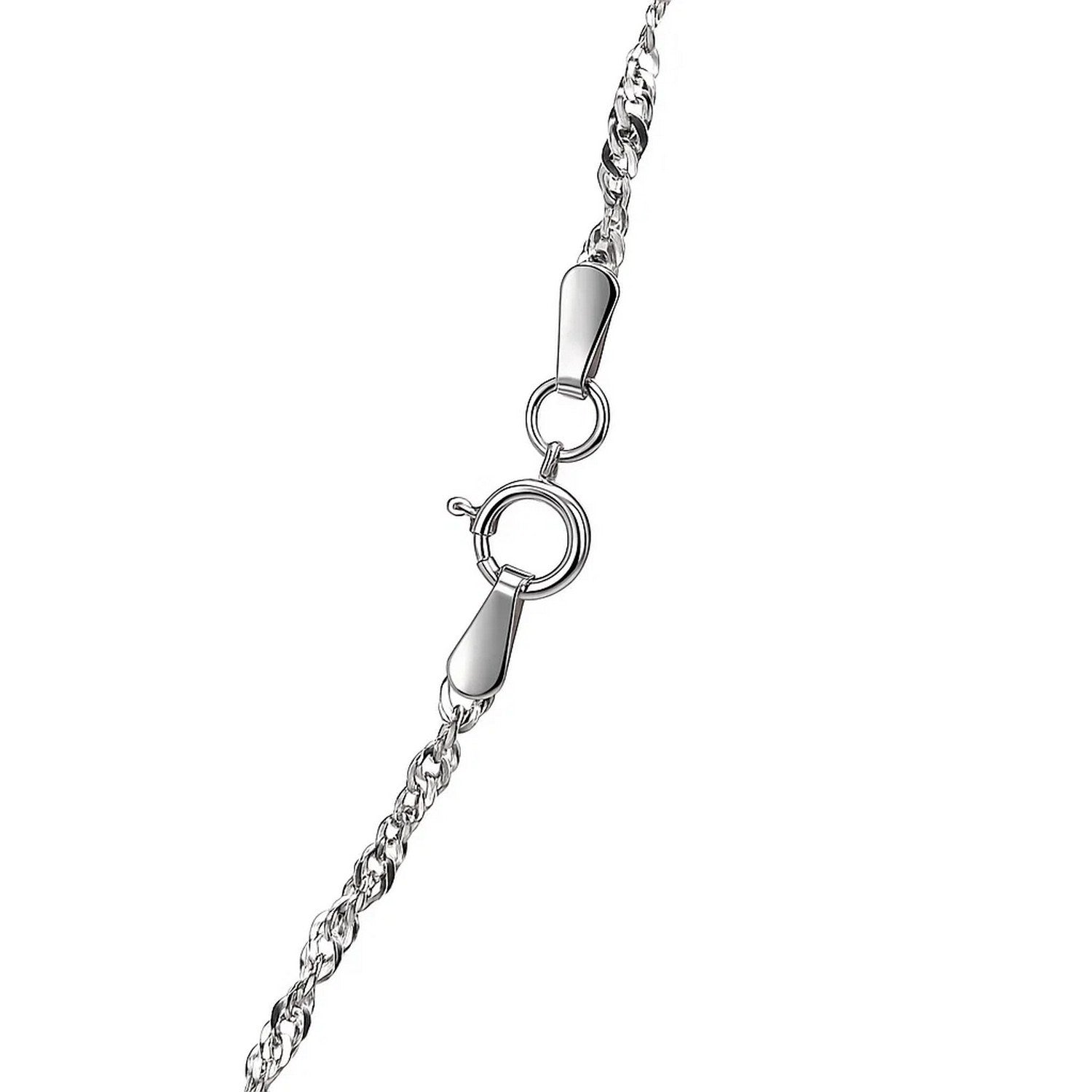 14k White Gold Singapore Chain (1.80 mm)