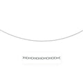 14k White Gold Pendant Chain with Textured Links (2.30 mm)