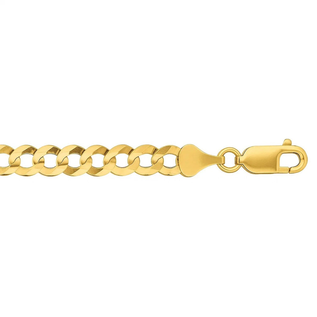 14k Yellow Gold Solid Curb Bracelet (5.70 mm)