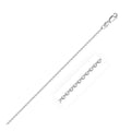 14k White Gold Diamond Cut Cable Link Chain 1.1mm
