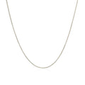 14k White Gold Diamond Cut Round Wheat Chain (0.60 mm)