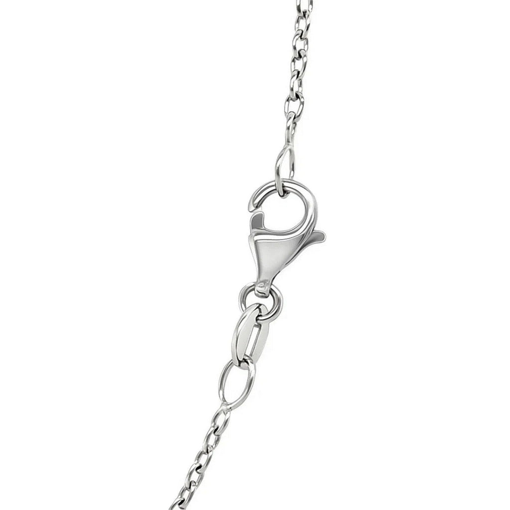 14k White Gold Round Cable Link Chain (1.50 mm)