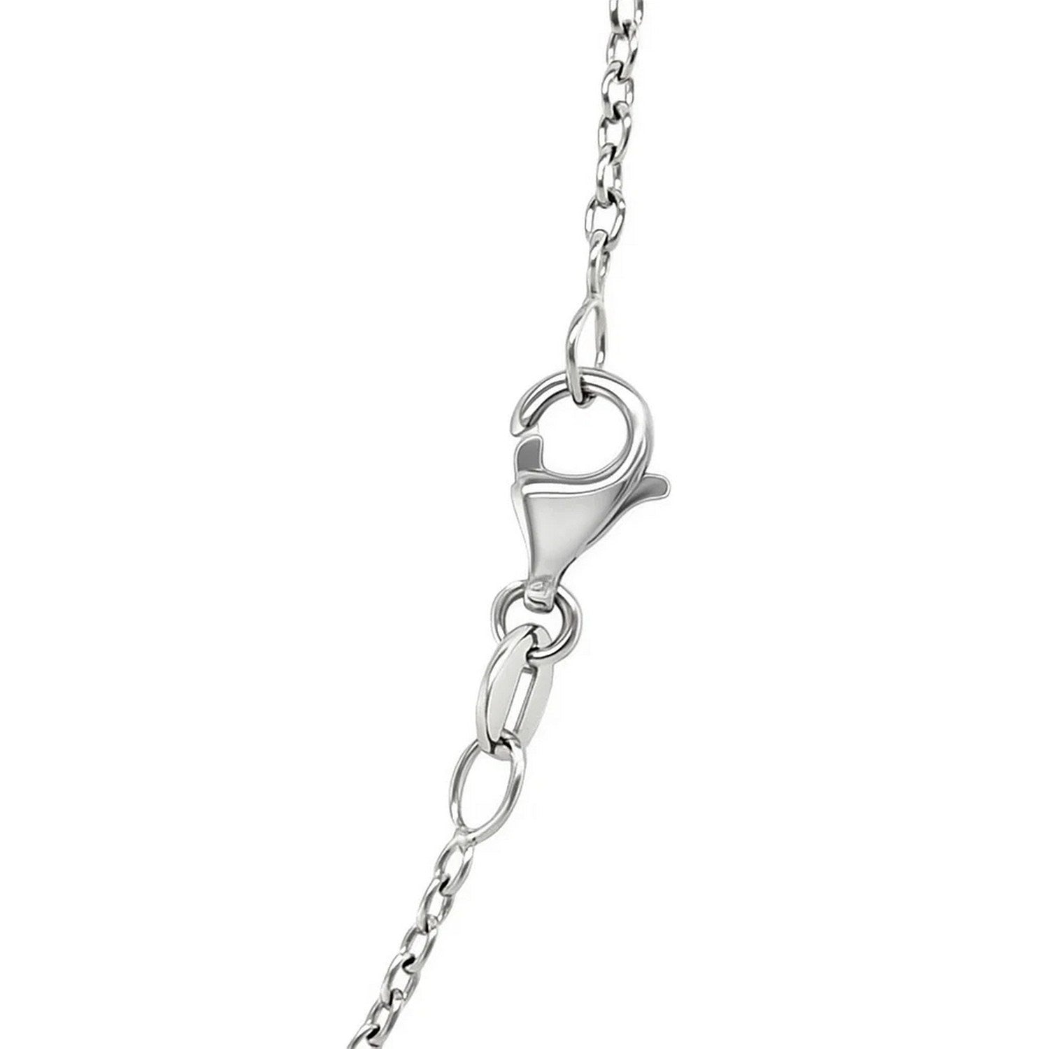 14k White Gold Round Cable Link Chain (1.50 mm)