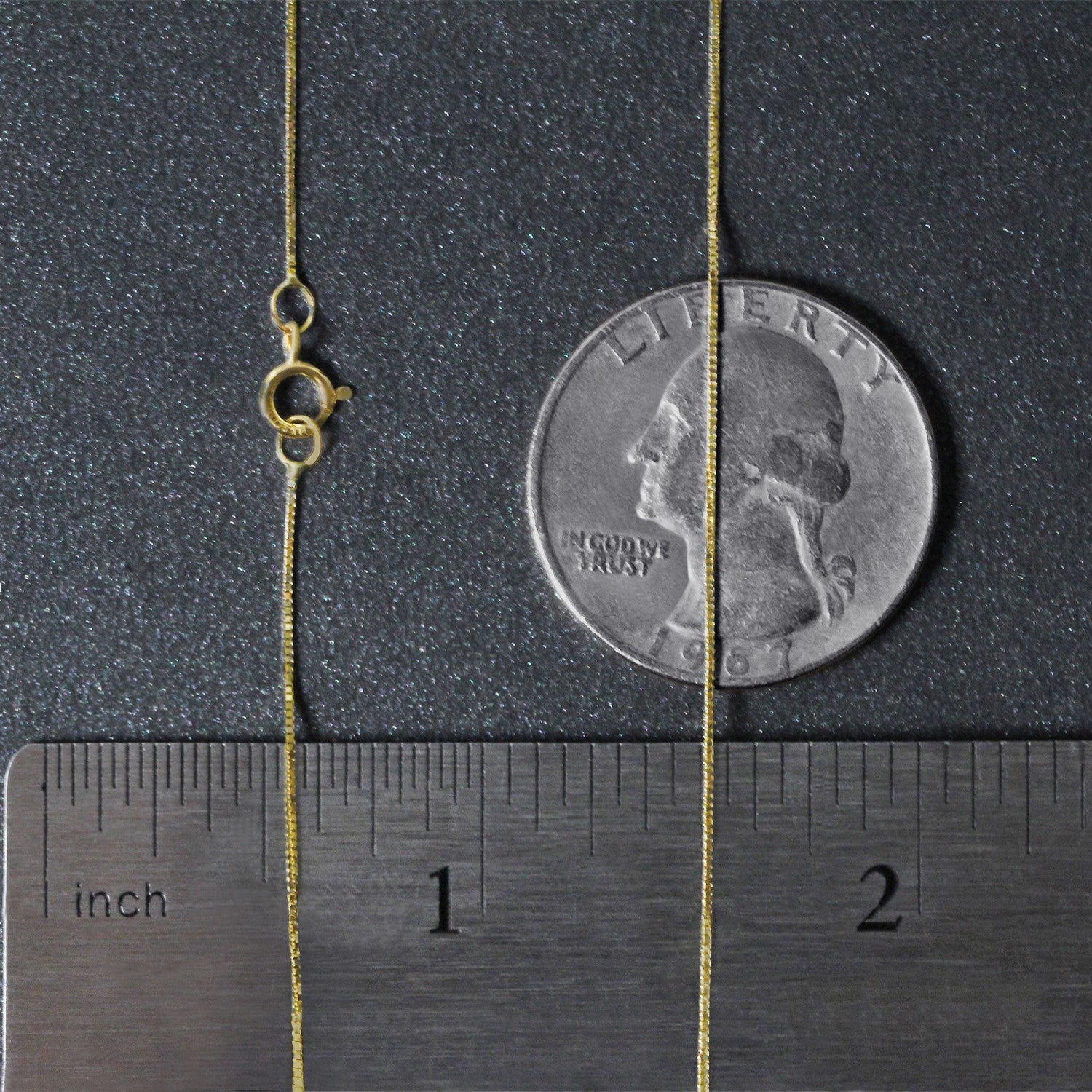 10k Yellow Gold Classic Box Chain (0.45 mm)