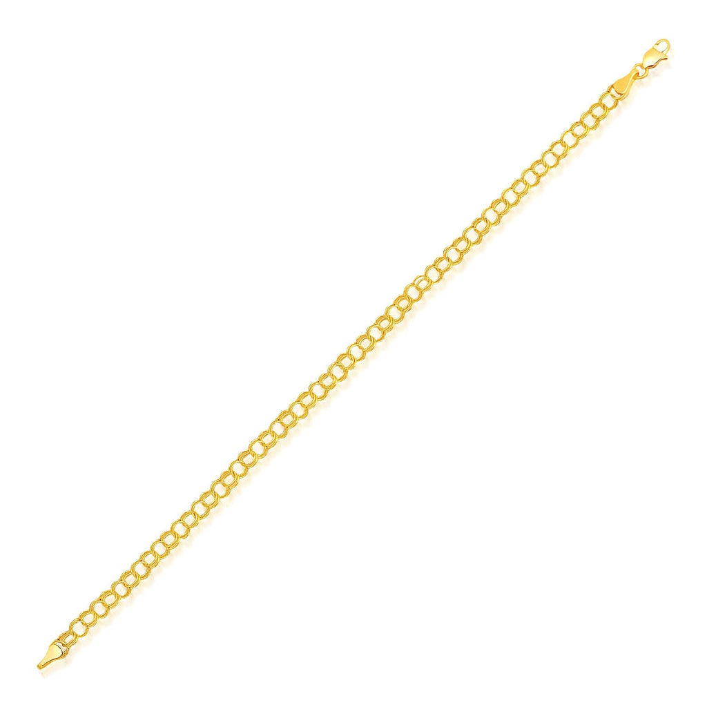 14k Yellow Gold Lite Charm Bracelet (4.00 mm)