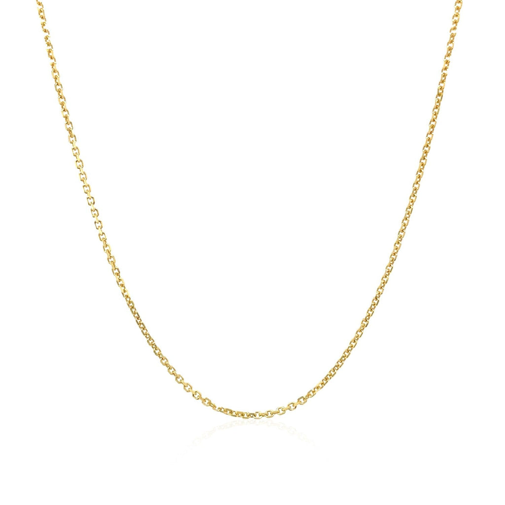 10k Yellow Gold Cable Chain (1.10 mm)