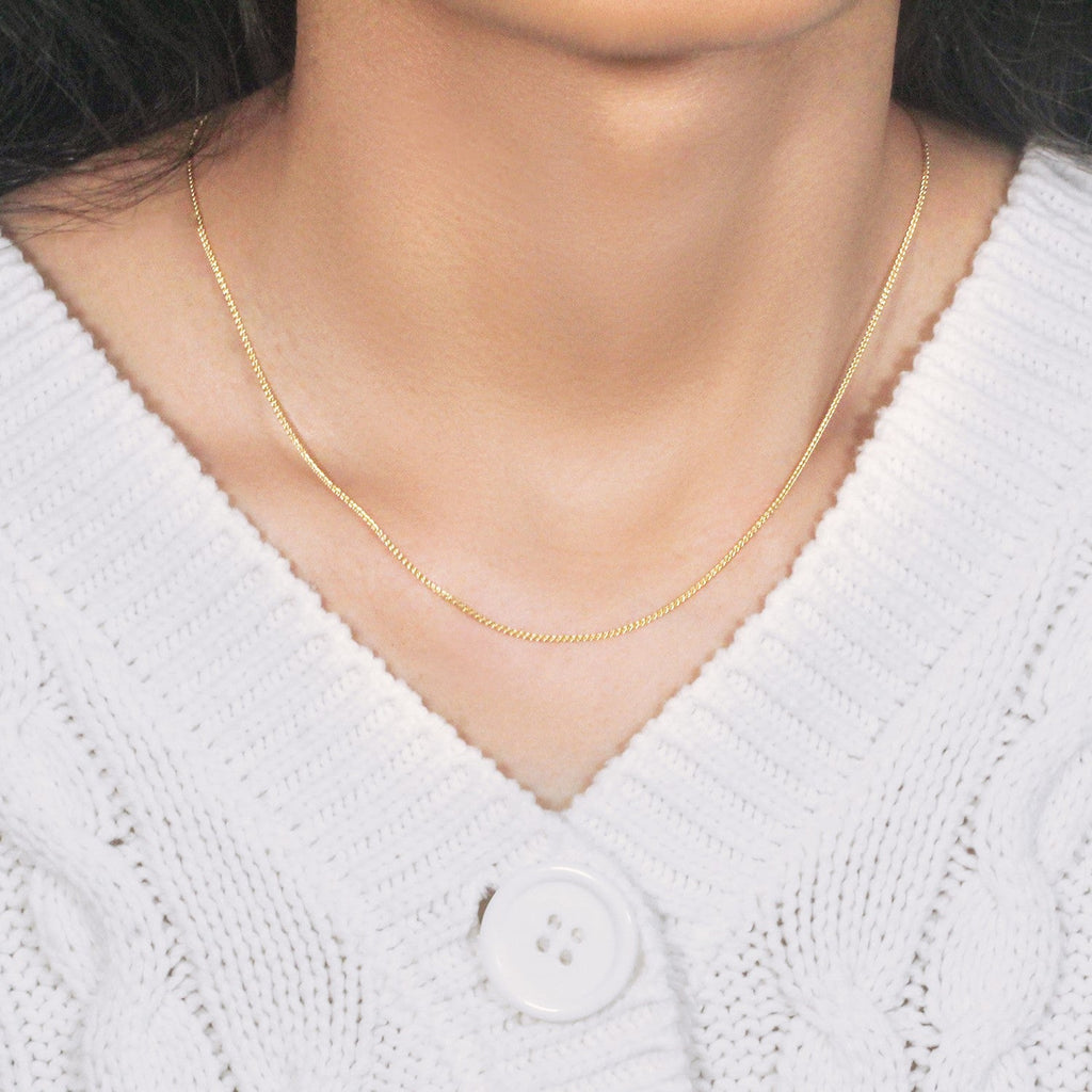 14k Yellow Gold Round Wheat Chain (1.00 mm)