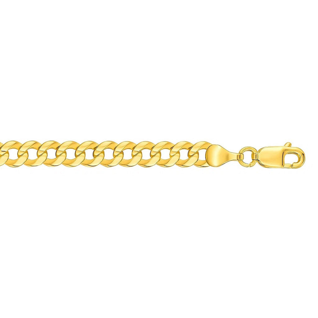 14k Yellow Gold Solid Curb Bracelet (4.70 mm)
