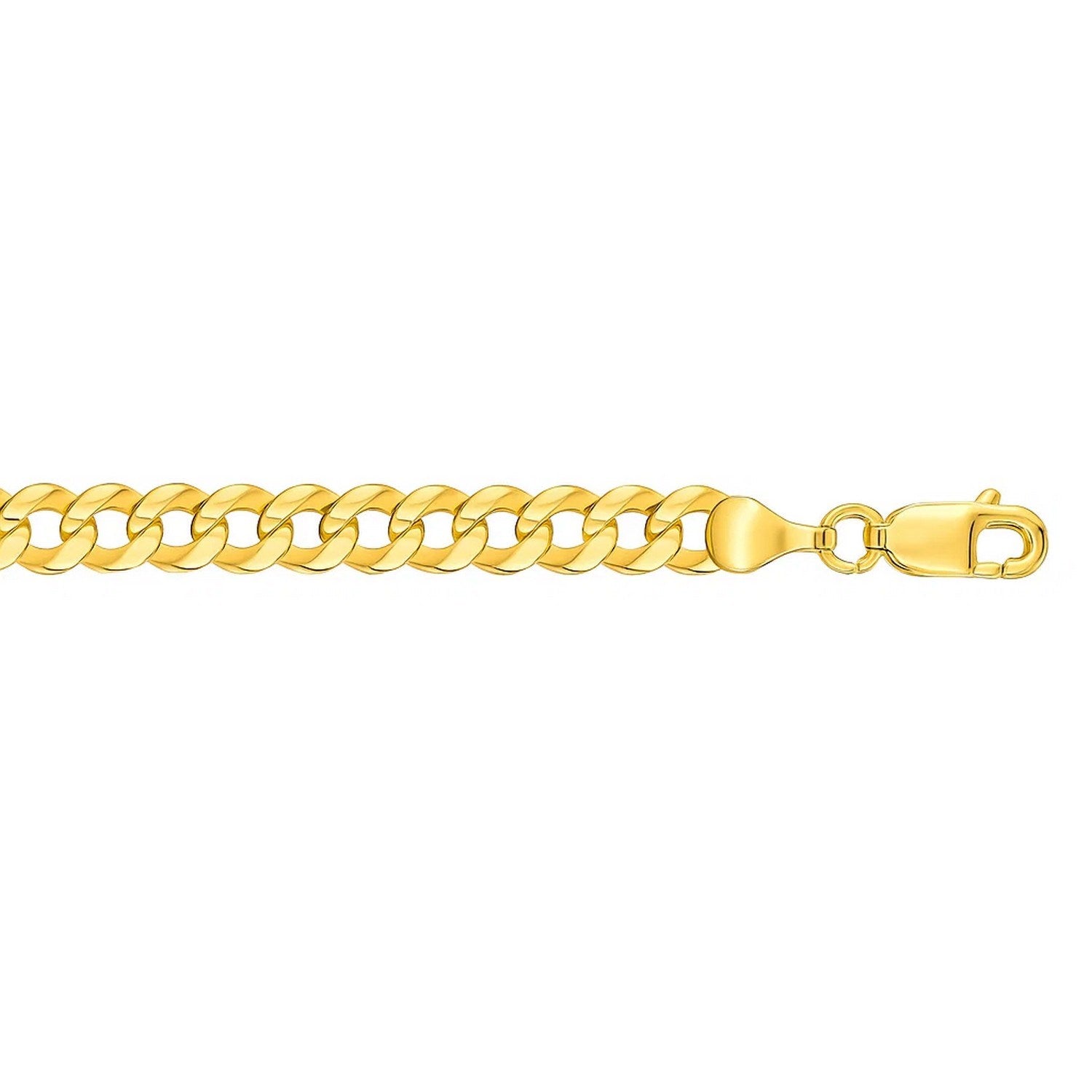 14k Yellow Gold Solid Curb Bracelet (4.70 mm)