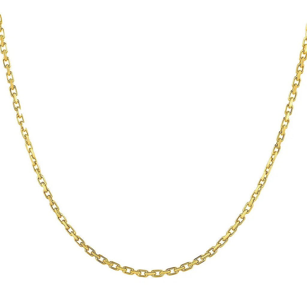 14k Yellow Gold French Cable Link Chain (2.50 mm)