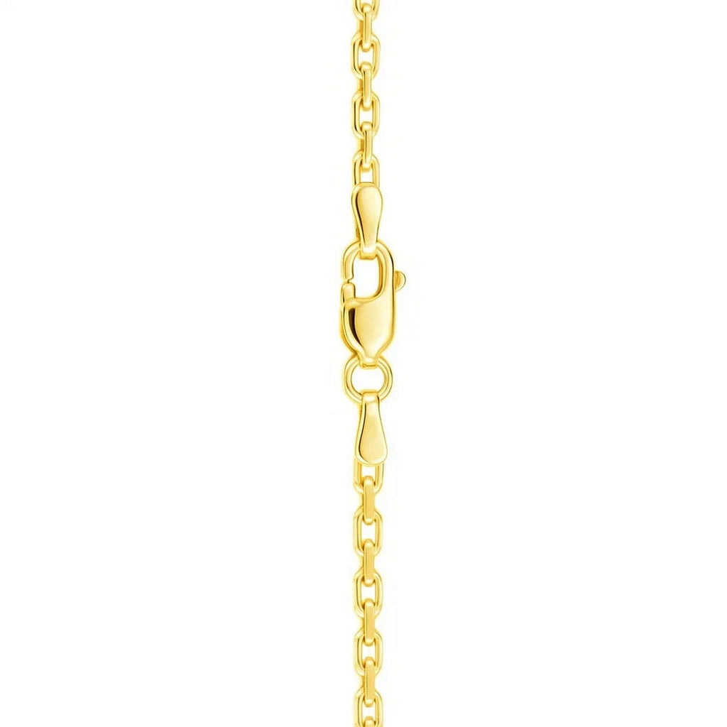 14k Yellow Gold French Cable Link Chain (2.50 mm)