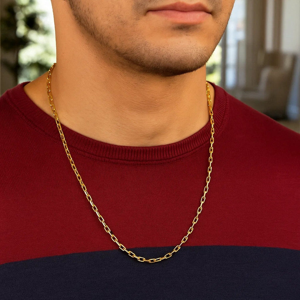 14k Yellow Gold French Cable Link Chain (2.50 mm)