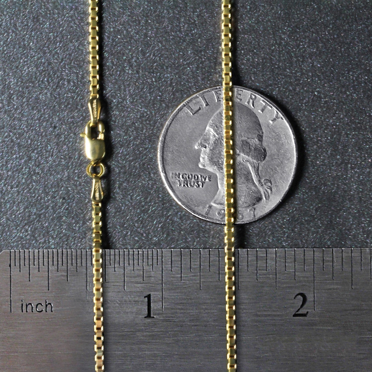 14k Yellow Gold Classic Box Chain (1.4 mm)
