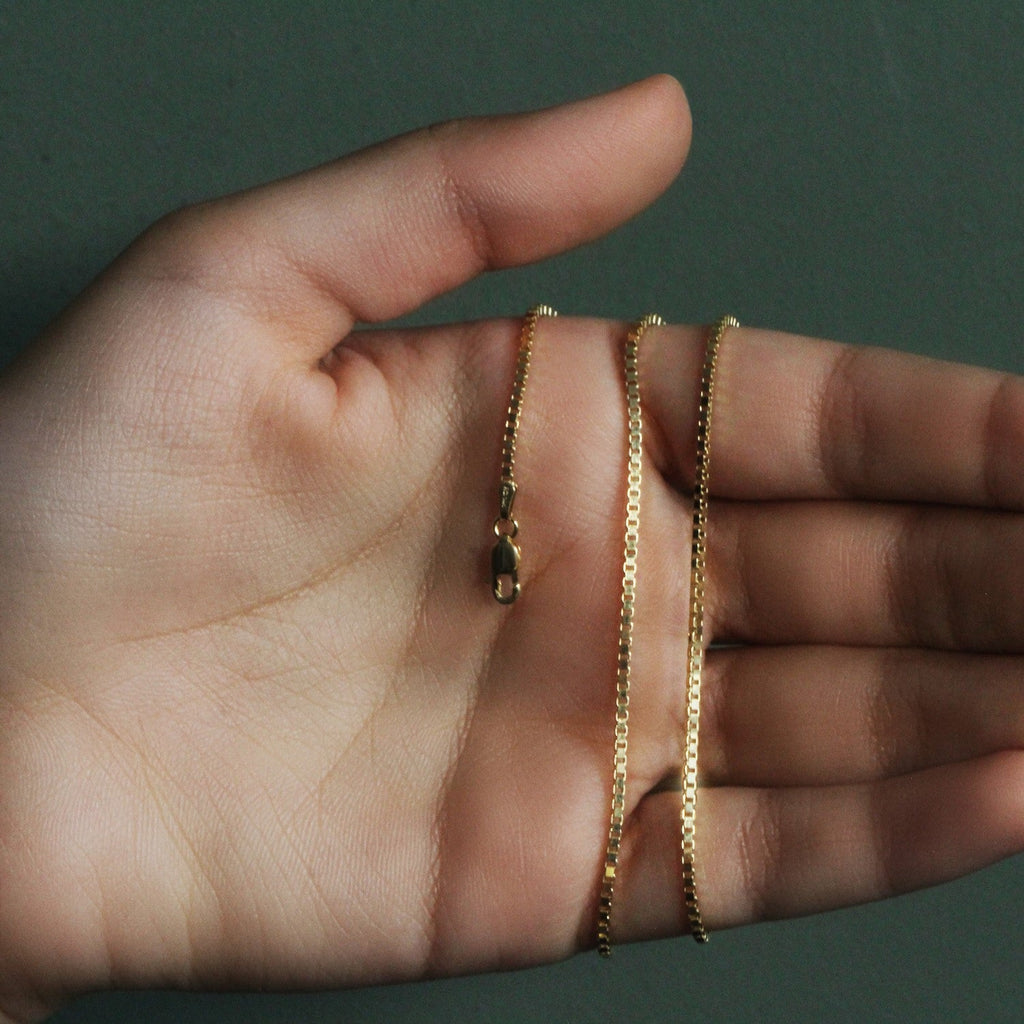 14k Yellow Gold Classic Box Chain (1.4 mm)