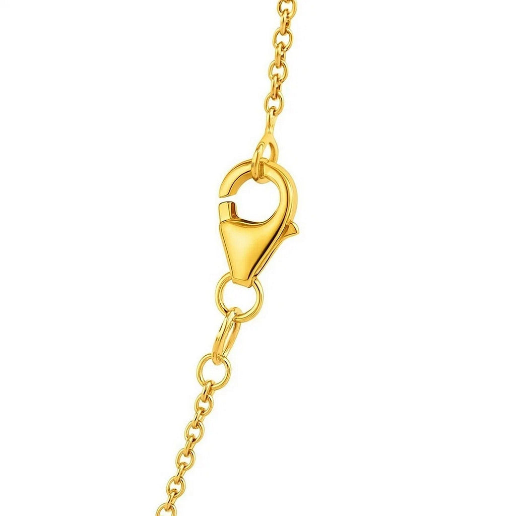 14k Yellow Gold Round Cable Link Chain (1.20 mm)