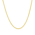 14k Yellow Gold Diamond Cut Round Wheat Chain (1.20 mm)