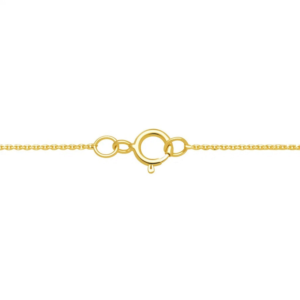 Crab Necklace in 10K Two Tone Yellow Gold