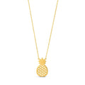 Pineapple Necklace in 10K Yellow Gold