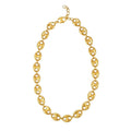Puffed Mariner Link 12mm Necklace in 14K Yellow Gold