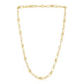 14k Yellow Gold High Polish Paperclip Rondel Link Chain (5.60 mm)