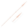 Double Extendable Cable Chain in 14k Rose Gold (1.0mm)
