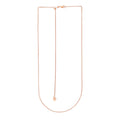 14k Rose Gold Adjustable Wheat Chain (1.00 mm)