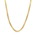 14k Yellow Gold Round Box Chain (3.4 mm)