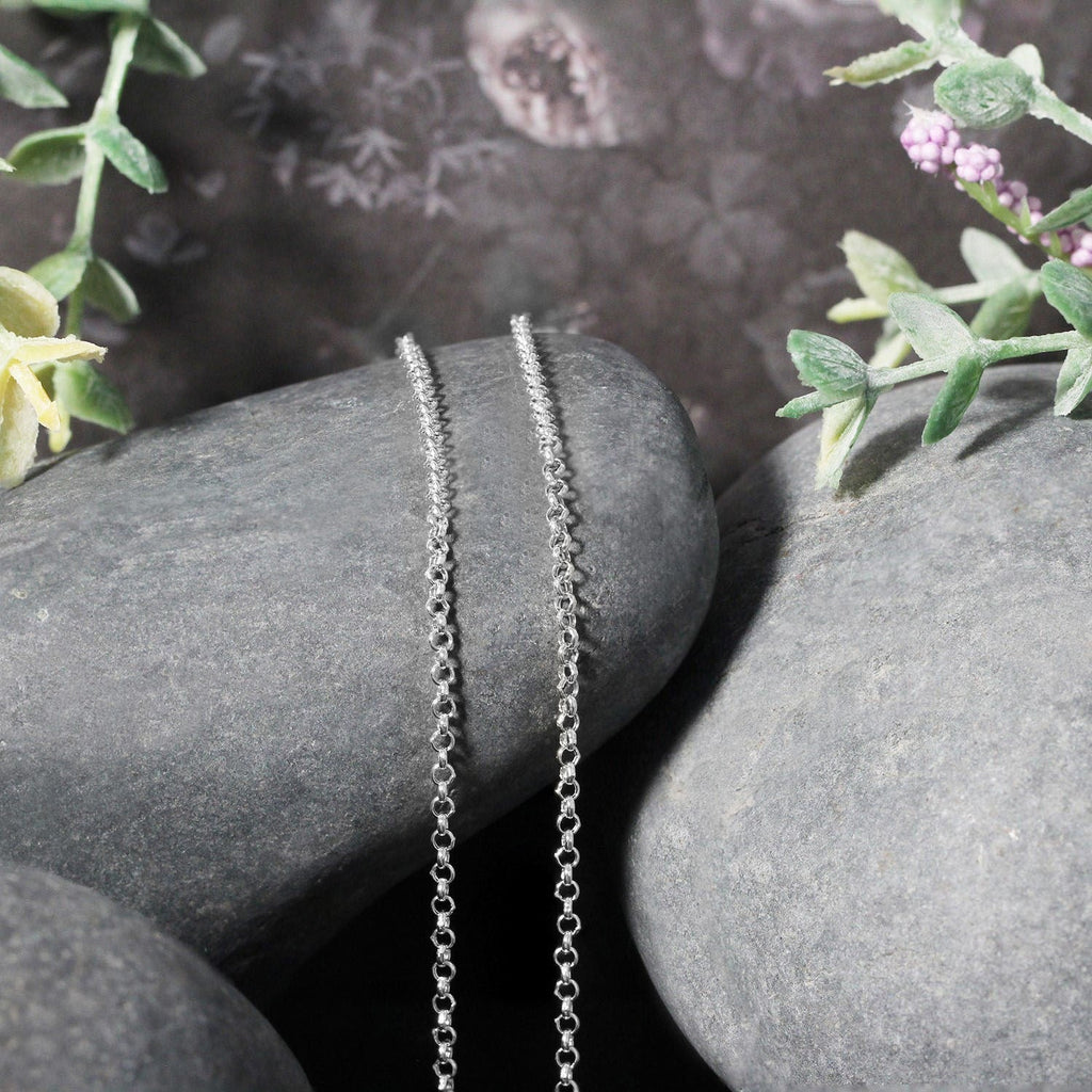 14k White Gold Rolo Chain (1.90 mm)