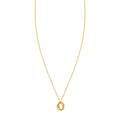 14K Tri Color Gold Trinity Chain Necklace