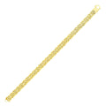14k Yellow Gold Byzantine Style Chain Bracelet (7.20 mm)