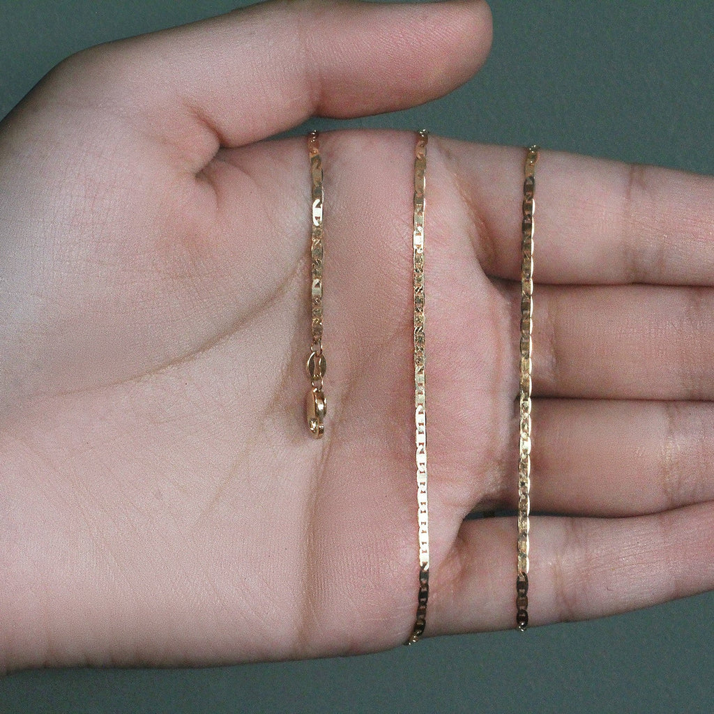 10k Yellow Gold Mariner Link Chain (1.70 mm)