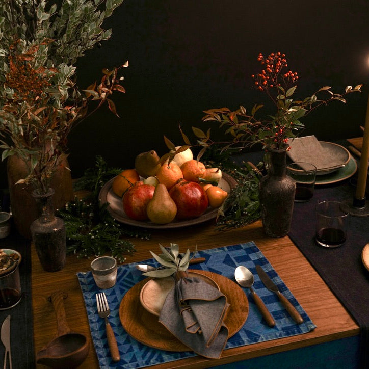 CHAMBRAY NAPKIN MERROW EDGE