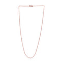 Adjustable Cable Chain in 14k Rose Gold (0.97 mm)