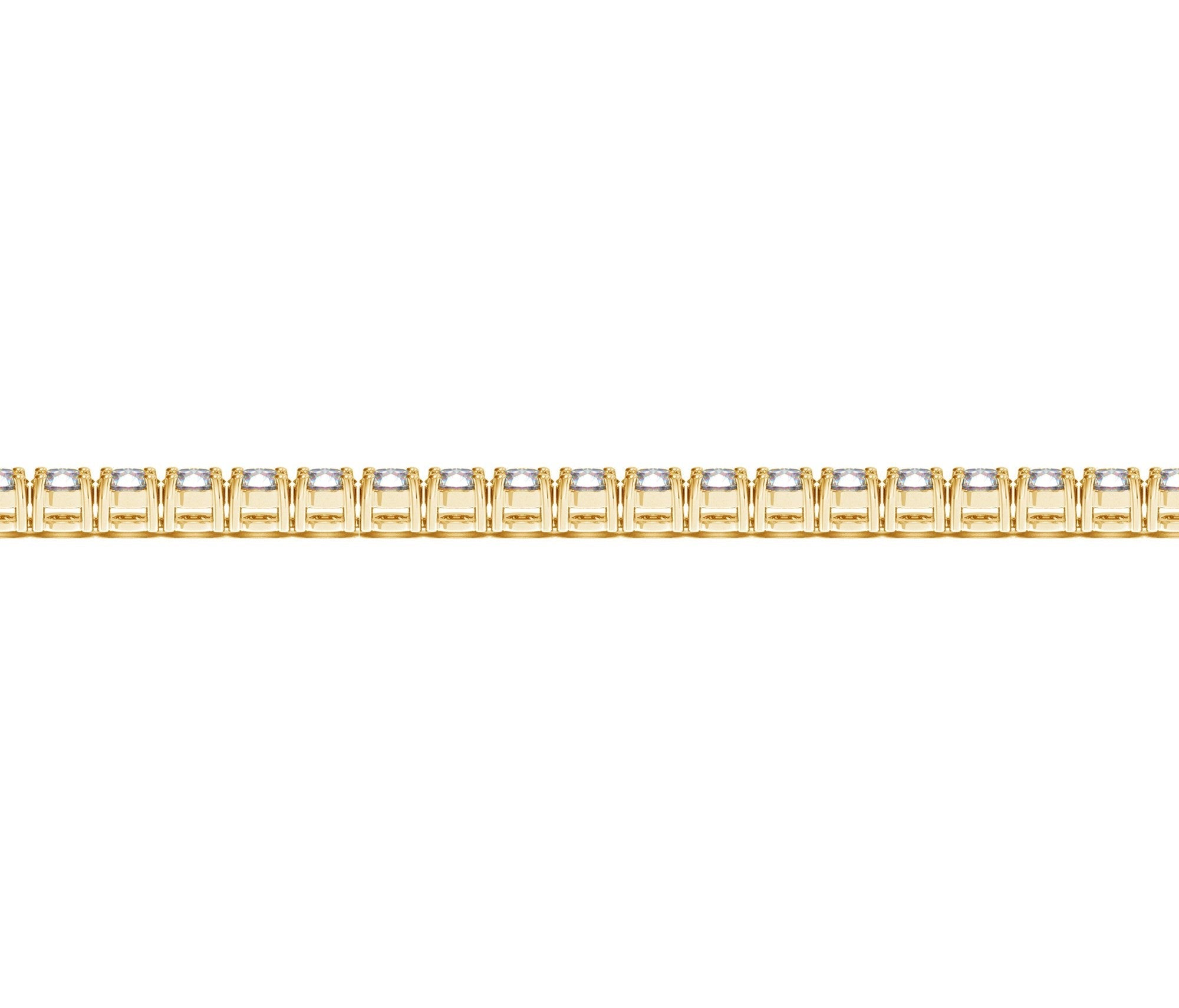 Lab Grown Round Diamond Tennis Bracelet in 14k Yellow Gold (5 cctw  F/G  VS2/SI1)