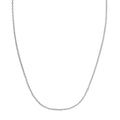 Double Extendable Cable Chain in 14k White Gold (1.40 mm)