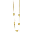 Elongated Hexagon Necklace in 14K Yellow Gold