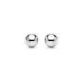 14k White Gold Spherical Stud Earrings (3mm)