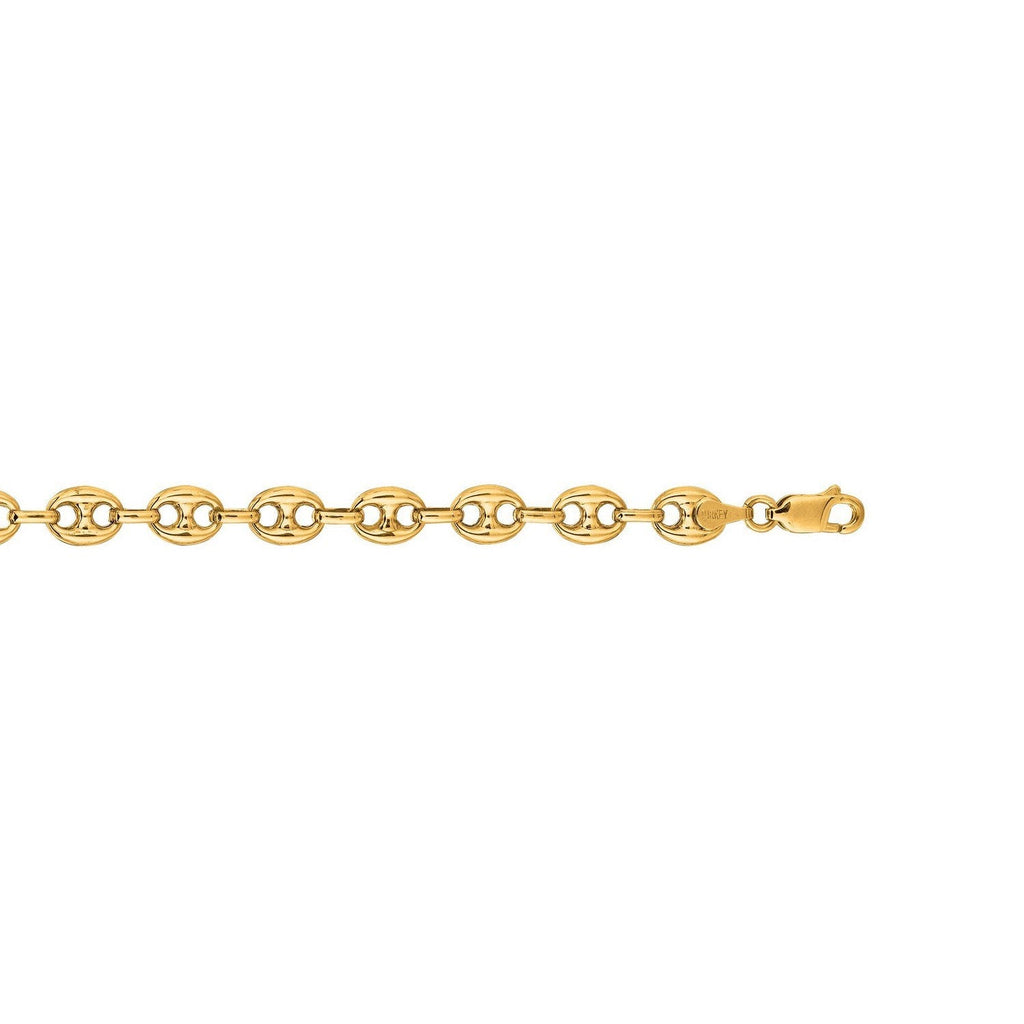 14k Yellow Gold Puffed Mariner Link Chain (9.00 mm)